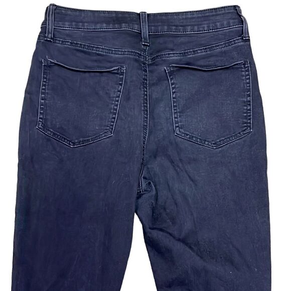 Sol Super High Rise Ultimate Jegging Juniors 11 Black Jeans w Distressed Knees - Picture 3 of 12